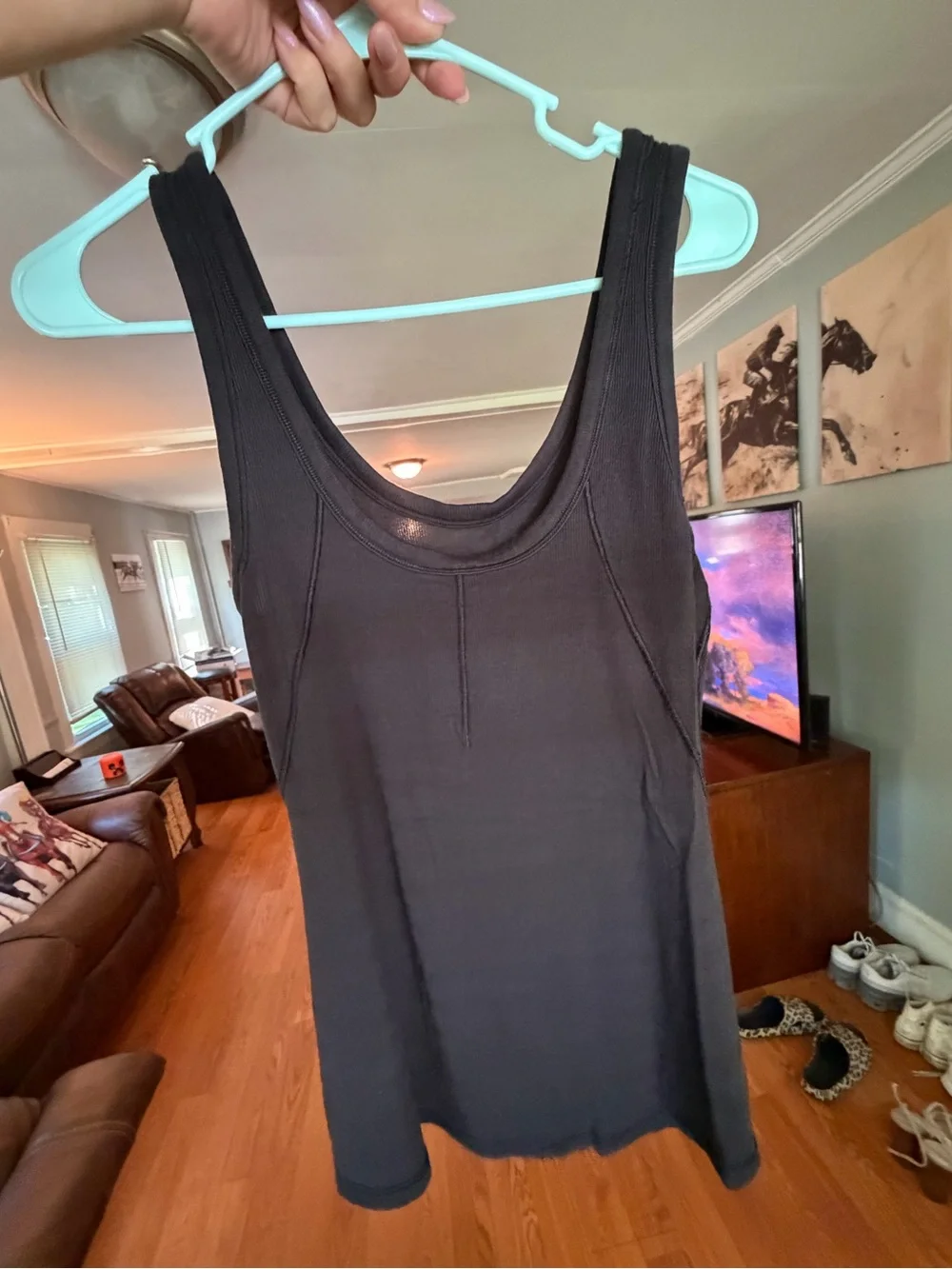 Lululemon Ribbed Micro-Modal Tank Top in Black Size M